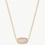 Kendra Scott Necklace Rose Quartz Gold Photo 0
