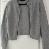 Almost FAMOUS Grey Cardigan Sweater  Photo 0