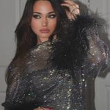 Heiress Beverly Hills Black Sequin Dress Size M Photo 0