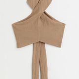 H&M NWOT Halter neck tie crop top Photo 0