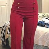 Boutique Red Flare Pants Photo 0