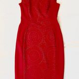 Enfocus Studio Red & Gold Dress Photo 0