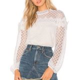 Amur White Florence Top Size S Photo 0