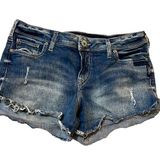 Silver Jeans Womens Silver Berkley Jean Shorts -Cutoff Distressed-  Size: W30 L4 Photo 0