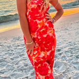 Billy J Boutique Floral Midi Dress Photo 0