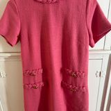 Pink Tweed Dress Size XS Photo 0