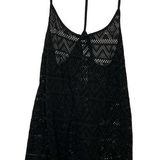 Joe Boxer  Black Mesh Stretchy Spaghetti Strap Swimsuit Coverup Photo 0