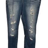 Torrid  Plus Size Skinny Destructed Denim Blue Jeans Size 14 GUC #1824 Photo 0