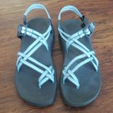 Chacos  Blue Green Strap Vibram Hiking Sandals Size 11 Photo 0