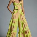 Anthropologie x Hutch Bow Front Wide Leg Jumpsuit Photo 0