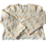 LC Lauren Conrad women's XL thick knit chevron style sweater with wide sleeves Photo 0