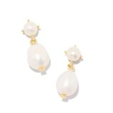 Kendra Scott White Pearl Earrings Photo 0