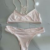 l*space L Dreamer Crochet Nanette Bikini Top/ BOTTOM SET Photo 0