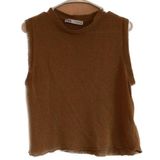 ZARA  sleeveless mock neck knitted top Photo 0