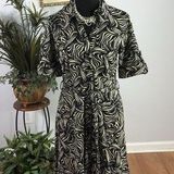 Shelby & Palmer Women Dress 6 Whimsigoth Belted Short Sleeve Fairy Core Mob Wife Photo 0