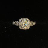 Sterling Silver Diamond Ring Photo 0