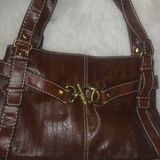 Relic  Brown Horsebit Vegan Shoulder Bag Photo 0