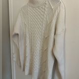 J.Crew  Elegant White Cable Knit Sweater Photo 0