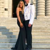 Black Formal Long Train Dress Photo 0