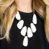 Kendra Scott Harlow White Statement Necklace Photo 0