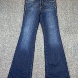 Ariat Jeans Womens 27R Blue Flare Perfect Rise Stretch Denim Dark Wash Photo 0