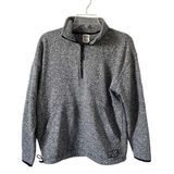 Victoria's Secret  Pink Oversized Fleece Quarter Zip Pullover Jacket Black Small Photo 0