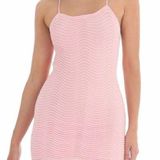 Lucy in the Sky Pink Crochet Mini Dress- Photo 0