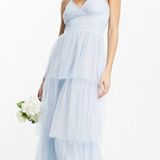ASOS Tulle Textured Maxi Dress Photo 0