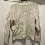 American Eagle  cable knit cream sweater  Photo 0
