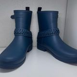 Hunter Refined Studded biker boots rockpool blue 10 Photo 0