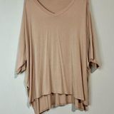 Zenana Women’s Plus Size Short Sleeve Flowy T Shirt Pale Pink Size 3X FLAW Photo 0