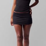 Danielle Guizio Micro Mini Stretch Skirt Photo 0