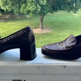 Sesto Meucci Vintage Maroon snakeskin Heeled loafers Photo 0