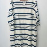 ELLOS blue & white stripe nautical plus size tunic dress sz 18 Photo 0