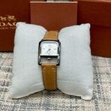 Coach Vintage  Wrist Watch #0255 - Stainless Steel/Tan Leather Strap - NIB Photo 0