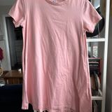Uniqlo Pink T Shirt Dress Photo 0