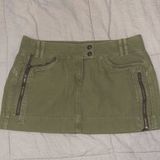 Garage Mini Skirt W/ Cargo Pockets (Deep Lichen Green) Photo 0