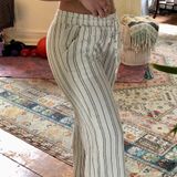 Blue Rain Flowy Pants Photo 0