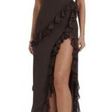 Micas Ariela Black Ruffle Maxi size Medium Photo 0