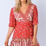 Princess Polly Wrap Mini Dress Photo 0