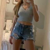 LA Hearts Grey Crop Top Photo 0