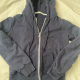 John Galt John Gault Dark Blue Zip Up Hoodie  Photo 0