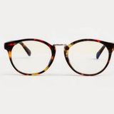 Francesca's Tortoise Blue Light Filter Round Glasses Photo 0