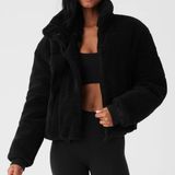Alo Yoga Sherpa Snow Angel Puffer Black S Photo 0