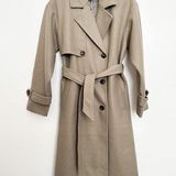 VERO MODA NWT  Women’s Fortune Long Trench Coat Laurel Oak Size Medium Photo 0