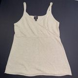 Eileen Fisher Quiet Luxury Designer Linen Cotton Silk Cross Cross Y2K Boho Tank Photo 0