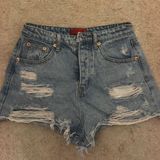Signature 8 Light Wash Denim Shorts Photo 0