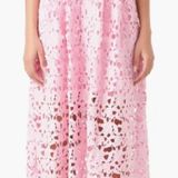 ASTR Lace Spaghetti Strap Midi Dress (Endless Rose) Photo 0