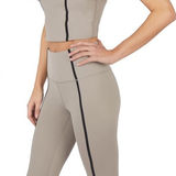 Abercrombie & Fitch YPB workout set contrast leggings sports bra sculptLUX high rise tank top 7/8 Photo 0