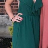 Romeo + Juliet Couture Green Deep V Maxi Dress  Photo 0